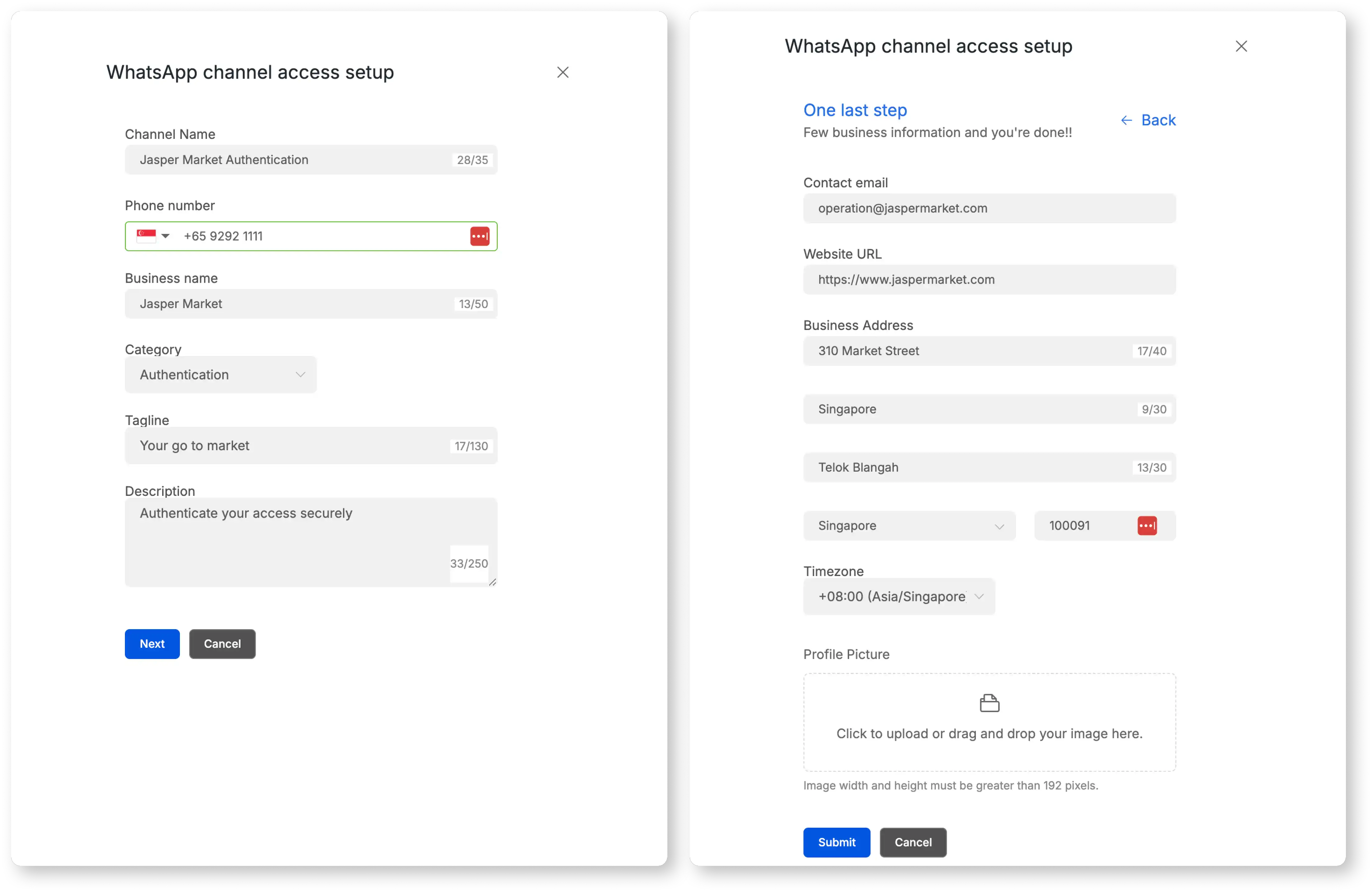 WhatsApp Channel Onboarding